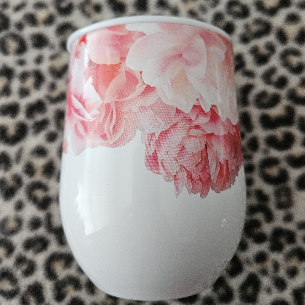 Ashley Woodson Bailey AWB Ariella Floral Stemless Cup Insulated Wine Tumbler - Picture 3 of 8